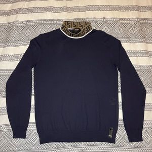 COPY - Navy 'Forever Fendi' Knit Merino Sweater